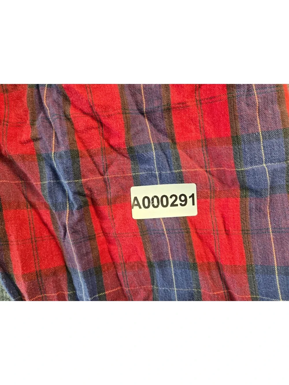 Red and Blue Plaid Lounge Pants with Drawstring Waist